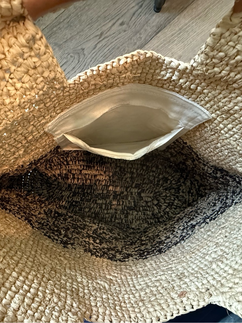 Able Raffia tote - Picture 6 of 12